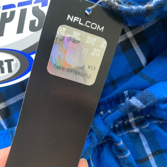 NFL Los Angeles Chargers Sleep Pajamas Flannel Pants Mens 4XL NWT Blue Plaid - Picture 7 of 8